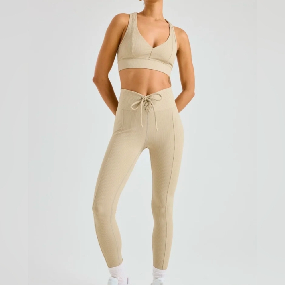 Year Of Ours Dune Ribbed Football Leggings Size Small